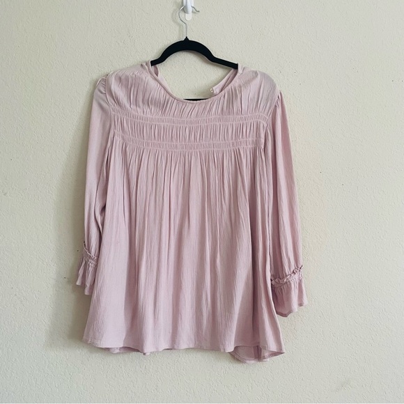 Maurices woman’s lilac peasant Blouse size M feminine casual chic prairie core - Picture 1 of 8